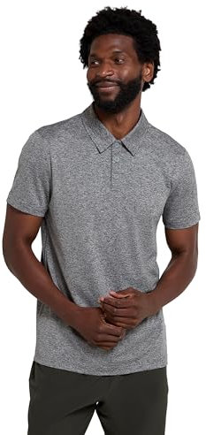 Mountain Warehouse Deuce IsoCool Men’s Short Sleeve Polo Grey M