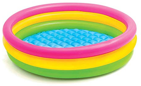 Intex Sunset Glow 45 x 10 Soft Inflatable Colorful Kiddie 3+ Swimming Pool