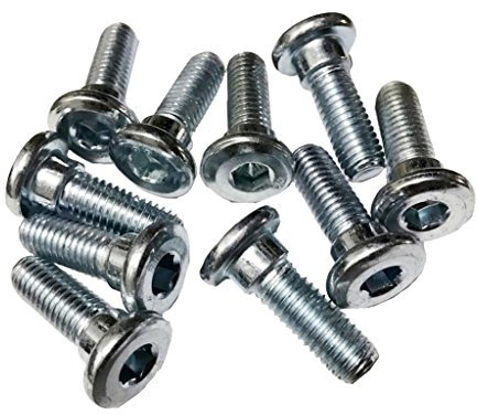 Homyl 10Pcs M8x20mm Motorcycle Motorbike Brake Disc Rotor Mount Screws Mounting Bolts