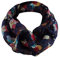 YEBIRAL Schal Damen Winter Eule Tierdruck Niedlich Halstuch Frauen Deckenschal Schals 10 Farben(Dunkelblau)
