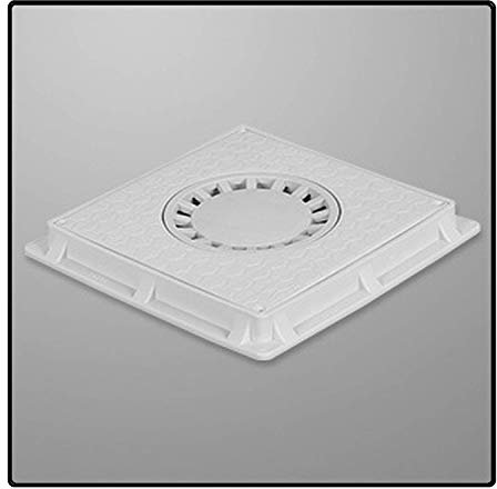 Uzman-Versand, chiusino per pozzetti, con telaio in PP, chiusura per vano d’ispezione (30 x 30 cm speciale), coperchio di scarico da giardino, pozzetto di drenaggio, copertura per vano di scarico