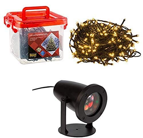 Projektor und Lichterkette