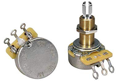 Potentiometer CTS 250K Audio Lautstärke Logarithmik Long Shaft Elektrogitarre Bass Gibson Les Paul SG Diavoletto CTS250-A63