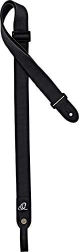 Ortega Guitars Veganer Ukulele Gurt - Längenverstellbar - Vegan Series - Inkl. CONNECT Gurt-Adapter - Schwarz (OSVU-BK)