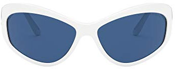 Ralph Lauren Damen 0rl8179 Sonnenbrille, Blanco Metálico/Azul, 62