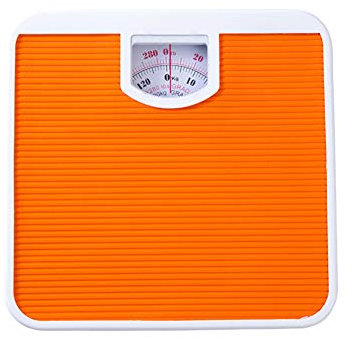 YZJJ mechanische Personenwaage, Personenwaage analog, im Retro-Design - analoge Waage, bis max.130 kg(Mechanische Waage im klassischen Doktorwaagen-Design, Metall-Korpus, rutschfeste Wiegefläche)