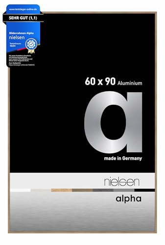nielsen Aluminium Bilderrahmen Alpha, 60 x 90 cm, Hellbraun