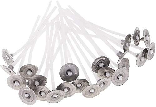 POFET 100 Stück Candle Dochte 4,5 cm vorgewachste Kerze Dochte, gewachste Dochte, natürliche Kerze Docht für Candle Making Candle DIY