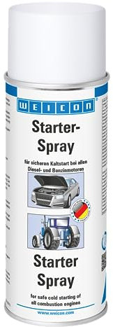WEICON Spray per Avviamento 400 ml Spray per l'avviamento del motore per un avviamento facile e sicuro di auto, moto, ecc.