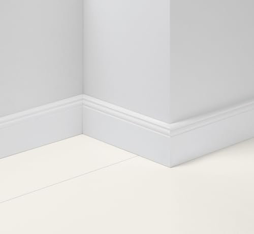 Parador Dekor-Sockelleiste HL 2 Uni weiß D001 Länge 2.20m