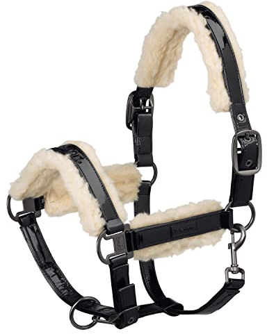 Eskadron Headcollar ###########Varnish schwarz - VOLLBLUT