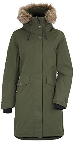 Didriksons Women's Erika Parka, Deep Green, 12