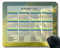 YENDOSTEEN Benutzerdefinierte 2024 Kalender Mauspad, Schleier Hintergrund Lichtformflug Mauspad mit genähtem Rand