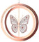 Inspired Indigo Empowering Rose Gold Schmetterling Ornament | Krebs Überlebende, Scheidung Erholung, Überwindung von Krankheit Widrigkeiten, nie gebrochen Zitat | Inspirierendes Zitat | Ermutigung
