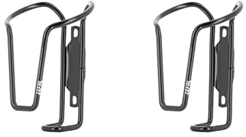 ZEFAL Pack Full Alu - Pack de Deux Porte-Bidons Vélo Tout en Aluminium - Porte-bidon VTT ou Porte Bidon Vélo de Route - 40g Chaque Porte Bidon - Noir