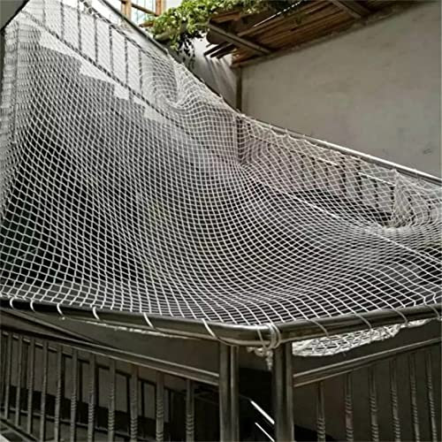 ZHZHXR Outdoor Guardrail Sicherheitsnetz Treppen Balkonschutznetz Kinder Haustier Fallschutznetz Anti-Aging und kein Geruch (Farbe: 5 cm Netz, Größe: 2,5 x 6,5 m)