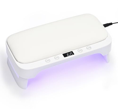 GAOY Professional UV Light for Nails, Nail Lamp with Hand Pillow for Arm Rest, 4 Timers Nail Dryer for Nails Tech Salon