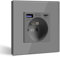 BSEED Prise Murale avec USB C PD20W,Prise de courant à Encastrer,16A Prise de Courant Alternatif avec Panneau en Verre,Chargeur Rapide Multiprises avec 1 USB-C 20W, Idéal pour Maison, Bureau-Gris
