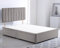 ComfoRest - Modern 4FT Small Double Divan Bed Base with 2 Storage Drawers | Practical Frame for Contemporary Homes | Versatile Design for Compact Living (Silver Plush)