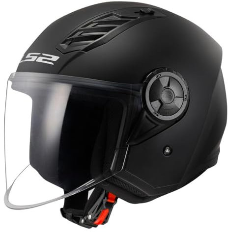 LS2, Casque Moto Jet AIRFLOW II SOLID Matt Black, XS