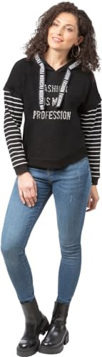Estefania for woman, Sweatshirt mit Kapuze und Fashion-Details Größe L