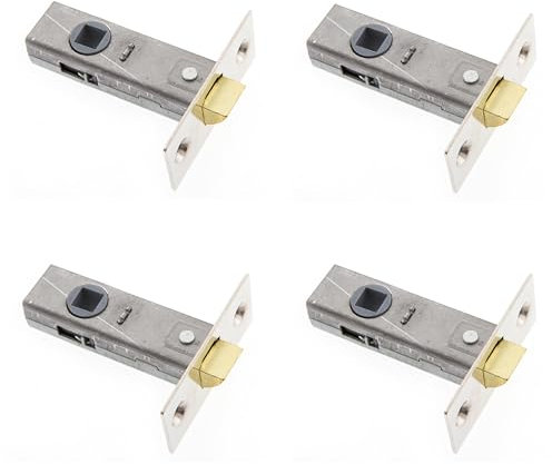 Sterling TML130 NP 3.0 Tubular Mortice Latch, Nickel, 4 Pack