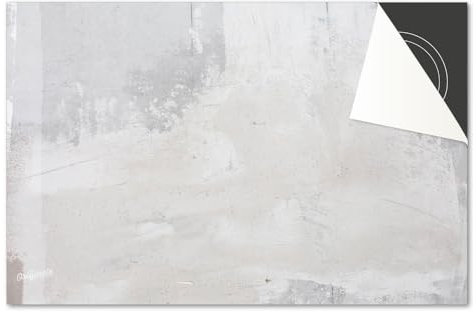 Induktionsschutz von Dietrix - Schutzmatte 81x52cm - Beton Look Hell - Base - Für Induktionskochfeld/Induktionsherd - Herdabdeckung Ceranfeld - Helle Unterseite - Herdabdeckplatte