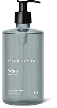 Skandinavisk ØY 'Insel' Bio Hand- und Körperwaschmittel, Duftnoten: Zierapfel und Hundsrose, Wassermoose und grüne Blätter, 500 ml.