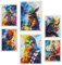 Nacnic 6er-Set Bunte Starwars Gerahmtes Poster mit Design-Illustrationen zur Dekoration der Wände Ihres Zuhause Zimmer Büro Laden Malerei im A3 & A4 Weißer Rahmen