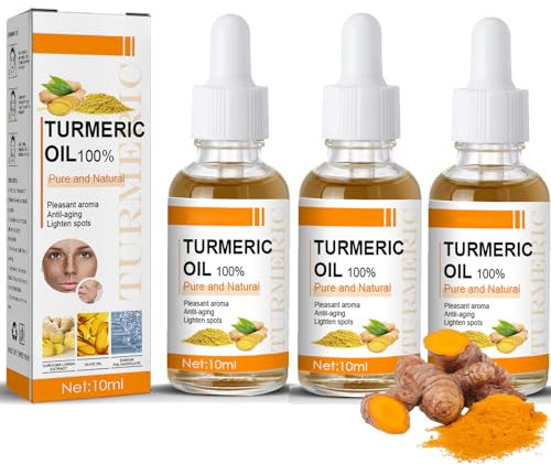 3 Stück Kurkumaöl - Antioxidatives Kurkuma-Serum Feuchtigkeitscreme für das Gesicht - Dunkle Fleckenentferner für das Gesicht - Kurkuma-Gesichtsserum - Verbesserung der Elastizität gesichtspflege