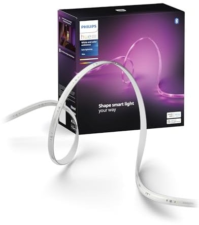Philips Hue Solo 10M Smart LED Strip, Pack 1 of 10 m, Ideal for Indoor, Control with Hue App, Works with Alexa, Google Assistant and Apple HomeKit