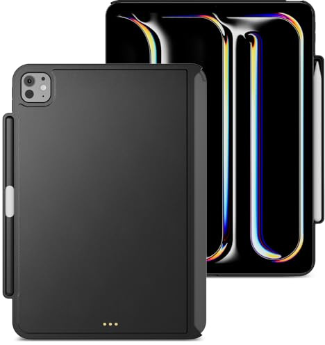 MAGEASY CoverBuddy Schutzhülle für iPad Pro 27,9 cm (11 Zoll), Leder, Schwarz