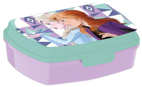 KP Pharma 74274 Lunch Box, BPA-Free Plastic, 300 milliliters, Purple-Disney Frozen