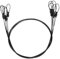 Loop End Cable Braided Stainless Steel Black Painted Wire Rope with Double Loop End Outdoor Travel Transport