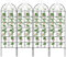 COSTWAY 2/4 Pack Garden Trellis, 180/220 x 50cm Metal Trellis for Climbing Plants Rose Vines Cucumber Tomato, Rustproof Decorative Garden Fence Barrier Border (180cm x 50cm, 4 Pack)
