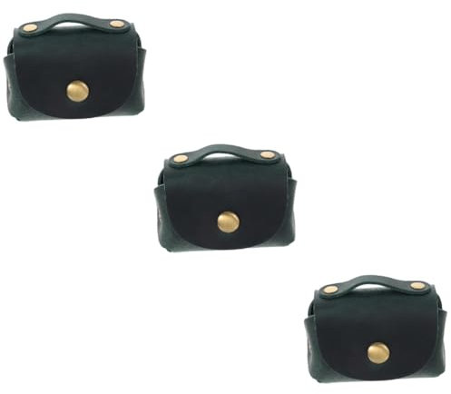 SOIMISS 3 Pcs Porte-Clés De Voyage Porte-Monnaie Portefeuille À Rabat Trousse De Toilette Pour Trousse De Maquillage Tendance Porte-Clés Rétro De Rangement D'Articles