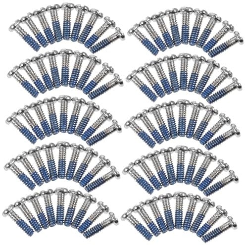Healvian Lot de 100 vis de réparation de lunettes de soleil pour lunettes de soleil - Vis de réparation de - Fournitures de réparation de - Petites vis en métal -