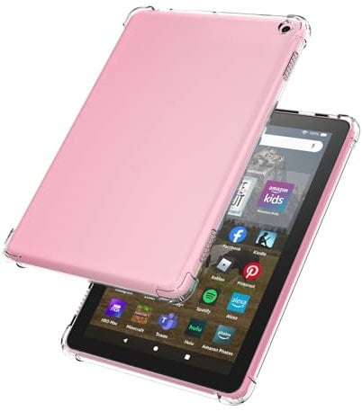 LIUZIHAN Funda para Amazon Fire HD 8 2024, Carcasa de TPU Suave Transparente Ultradelgado, Anti-caída, Case Fundas para Amazon Fire HD 8 2024.(Transparente)