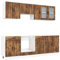 vidaXL 8-TLG. Küchenschrank-Set Lucca Räuchereiche Holzwerkstoff, Küchenzeile, Küchenschrank, Schrank, Hängeschrank, Spülenunterschrank, Küchenmöbel