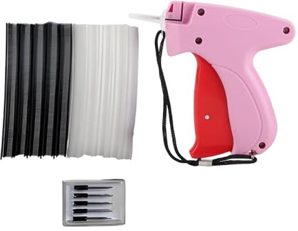 Outil de Réparation Vêtement Pistolet à Coudre Rapide Rose pour Tissu