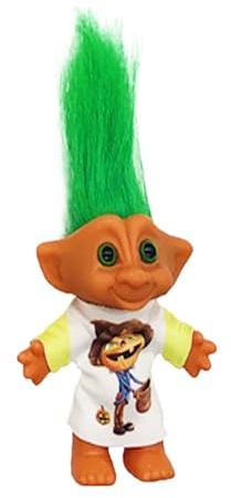 Troll-Spielzeug, Vintage-Puppen, Weihnachts- , Retro-Dekoration für Schreibtisch, Sammlerstück und lustige Idee für Schlafzimmer und Wohnzimmer, Erwachsene und Kinder