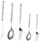 OUNONA 5 pièces Set de Couverts Acier Inoxydable Ensemble de Vaisselle de Luxe avec Couteaux Fourchettes et Cuillères Design Moderne et Élégant