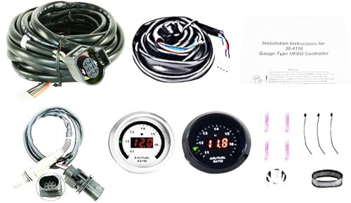 Lambda Sensor X-Serie Breitband O2 Luft-Kraftstoff-Verhältnis Gauge Kit LSU 4,9 0258017025 Sauerstoff Sensor + 15 * 4,3 Cm 30-0300 30-4110 Lamdasonde(30-4110)
