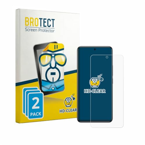 BROTECT Schutzfolie für Xiaomi Redmi Note 15 Pro 4G | 2 Stück Transparenter Displayschutz Made in Germany Klare Displayschutz-Folie Clear Einfache Montage Case-Friendly