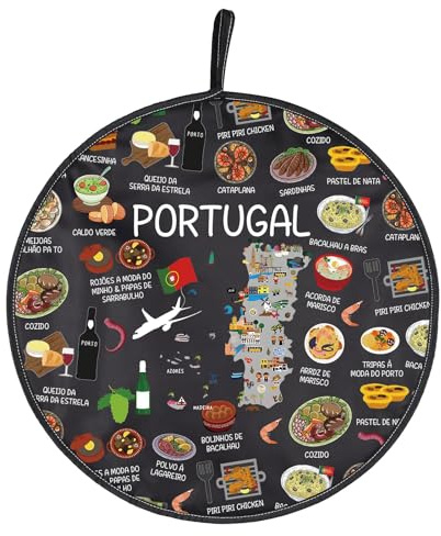 Portugal Country Map Europe Cuisine Lover Hob Cover Mom Dad BFF Portuguese Food Cooking Travel Kitchen accessories Gift (PORTUGAL)