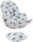 JYOKO Kids Sitzverkleinerer Antiallergikum Universal Baby 100% Baumwolle (Raccoon, Enthält Kopf-, eine Körper- und eine Rückenstütze)