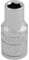 Draper 16509 1/4 Square Drive Micro Satin Chrome Metric Socket, 5.5 mm Size, Blue