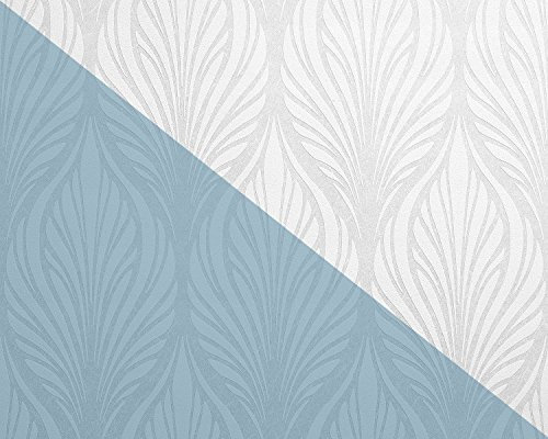 Barock Tapete EDEM 83003BR60 Vliestapete zum Überstreichen strukturiert mit grafischem Muster matt weiß 26,50 m2