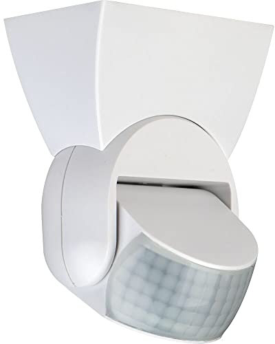 Luceco LED Detector de Movimiento Guardian Luz Exterior, IP65 Clasificado, Inclinación Giratoria 180°, Blanco