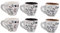 arca Set Composto da 6 TAZZINE da Caffe' in Ceramica Modello Bar Decorate - Grande Spessore - MANTENGONO Il Caffe Caldo A Lungo - Confezione Decorata - DONANO ALLEGRIA E Fiducia in CASA
